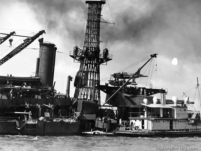 Royalty Free Picture of Attack on Pearl Harbor