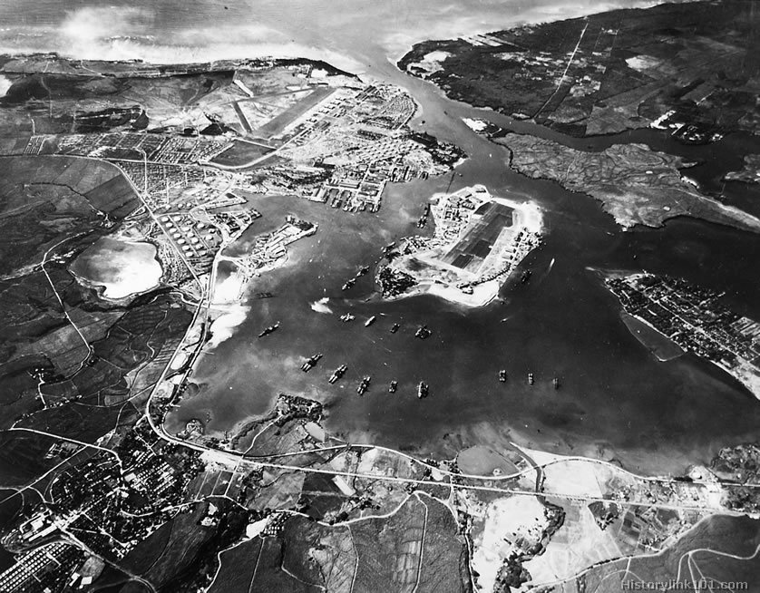 Royalty Free Picture of Attack on Pearl Harbor