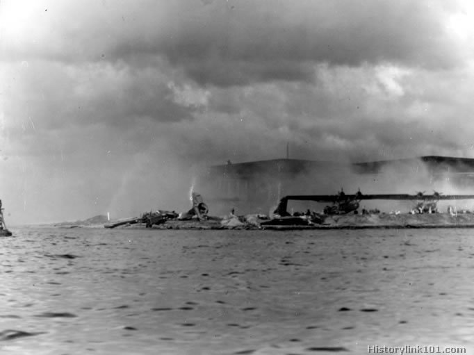 Royalty Free Picture of Attack on Pearl Harbor