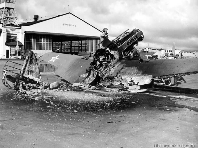 Royalty Free Picture of Attack on Pearl Harbor