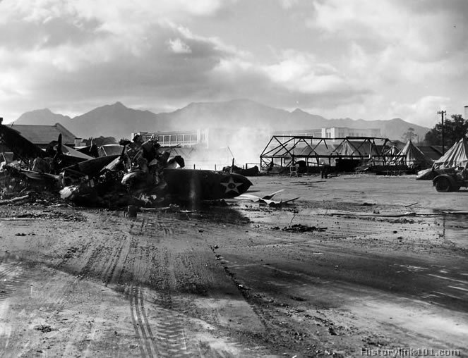 Royalty Free Picture of Attack on Pearl Harbor