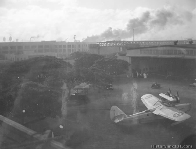 Royalty Free Picture of Attack on Pearl Harbor