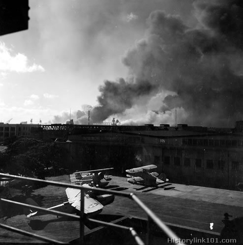 Royalty Free Picture of Attack on Pearl Harbor