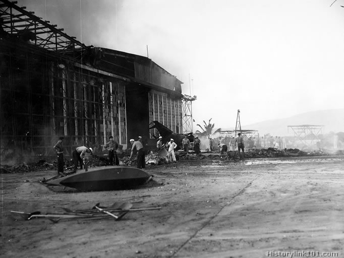 Royalty Free Picture of Attack on Pearl Harbor