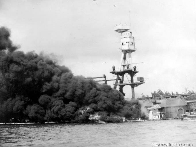 Royalty Free Picture of Attack on Pearl Harbor