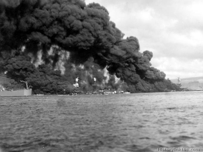 Royalty Free Picture of Attack on Pearl Harbor