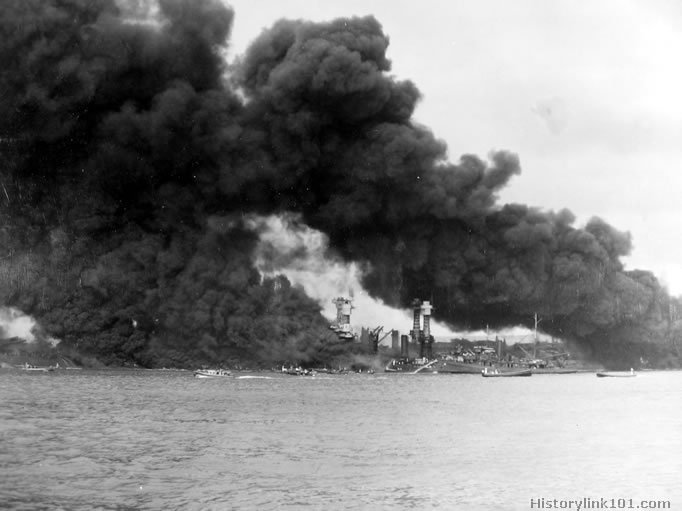 Royalty Free Picture of Attack on Pearl Harbor