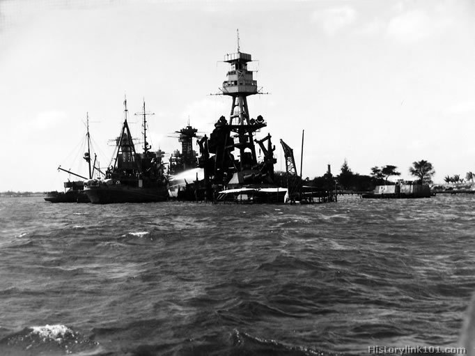 Royalty Free Picture of Attack on Pearl Harbor