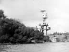 Pictures of Battleship Row during the Attack on Pearl Harbor  