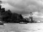 Pictures of Battleship Row during the Attack on Pearl Harbor  
