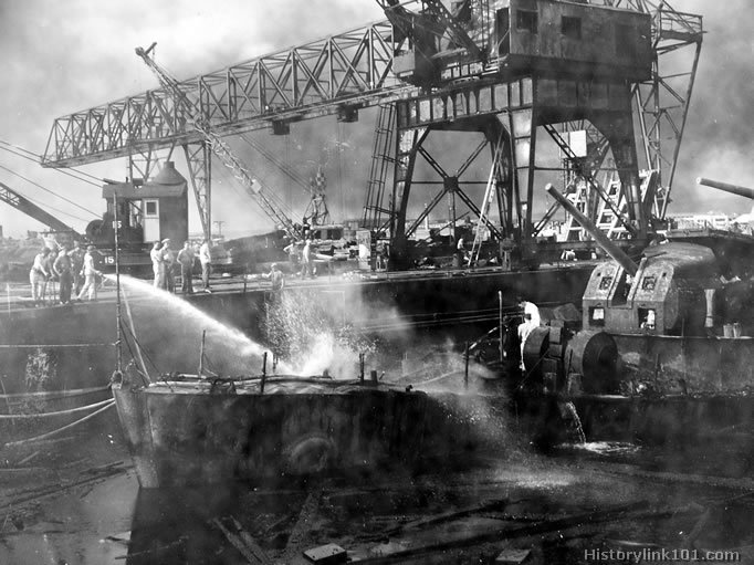 Royalty Free Picture of Attack on Pearl Harbor