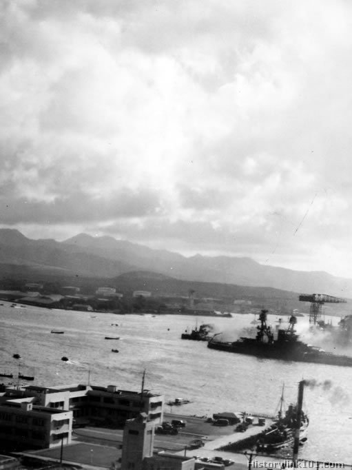 Royalty Free Picture of Attack on Pearl Harbor