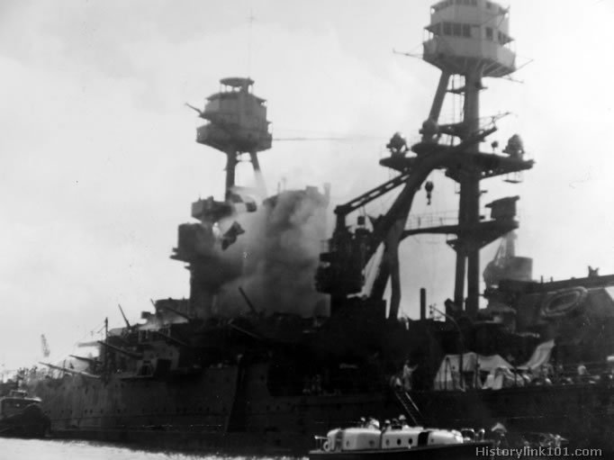 Royalty Free Picture of Attack on Pearl Harbor