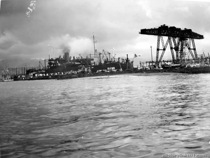 Royalty Free Picture of Attack on Pearl Harbor