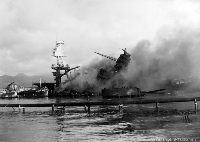 Royalty Free Picture of Attack on Pearl Harbor