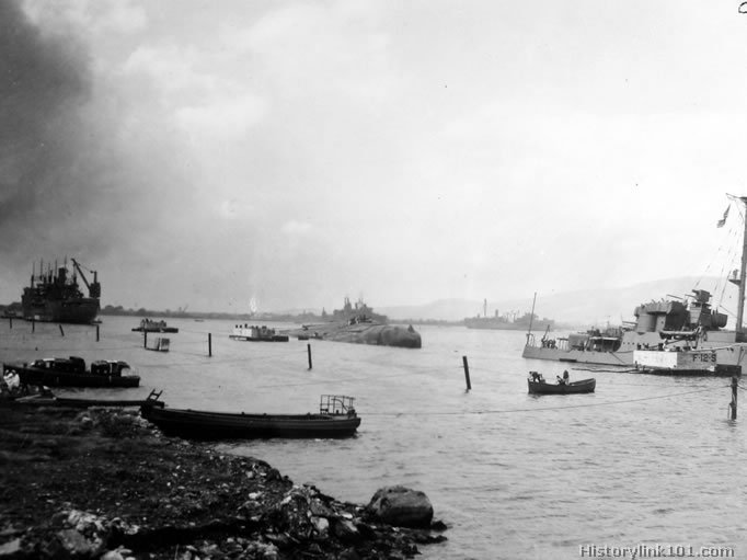 Royalty Free Picture of Attack on Pearl Harbor