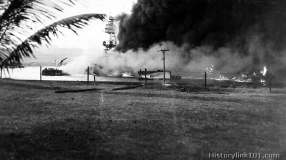 Royalty Free Picture of Attack on Pearl Harbor