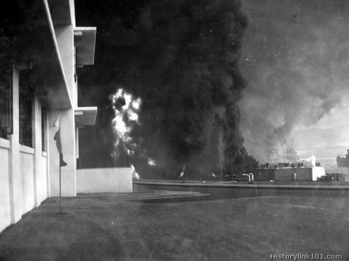 Royalty Free Picture of Attack on Pearl Harbor