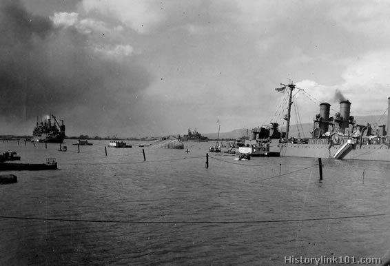 Royalty Free Picture of Attack on Pearl Harbor