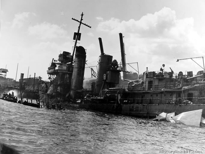 Royalty Free Picture of Attack on Pearl Harbor