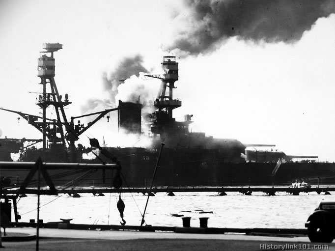 Royalty Free Picture of Attack on Pearl Harbor