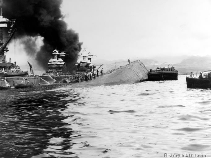 Royalty Free Picture of Attack on Pearl Harbor