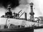 Pictures USS Oklahoma at the Attack on Pearl Harbor  