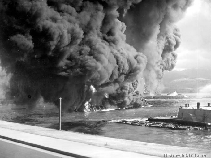 Royalty Free Picture of Attack on Pearl Harbor