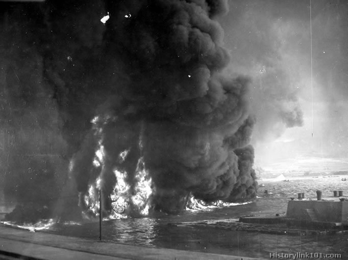 Royalty Free Picture of Attack on Pearl Harbor