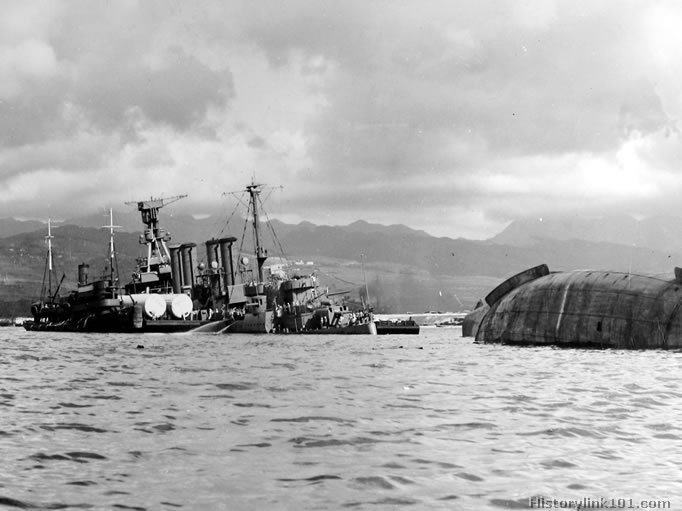 Royalty Free Picture of Attack on Pearl Harbor