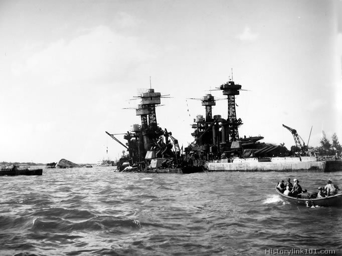 Royalty Free Picture of Attack on Pearl Harbor