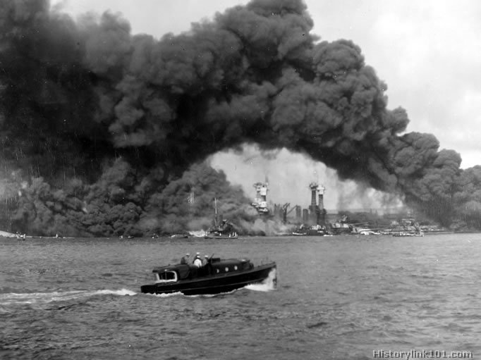 Royalty Free Picture of Attack on Pearl Harbor