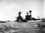 Pictures of USS West Virgina at the Attack on Pearl Harbor  